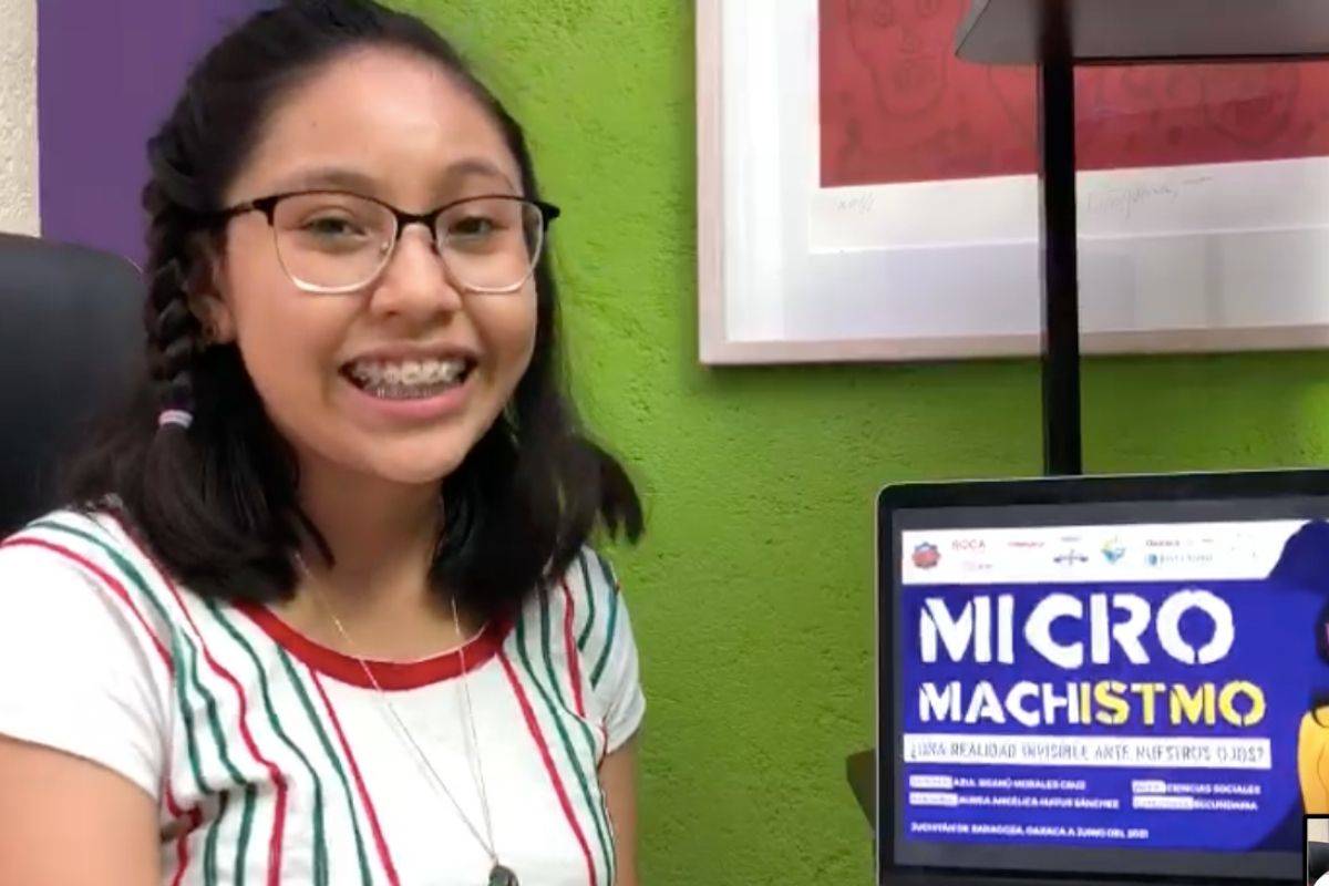 Adolescente zapoteca gana concurso en Indonesia por cortometraje sobre micromachismos