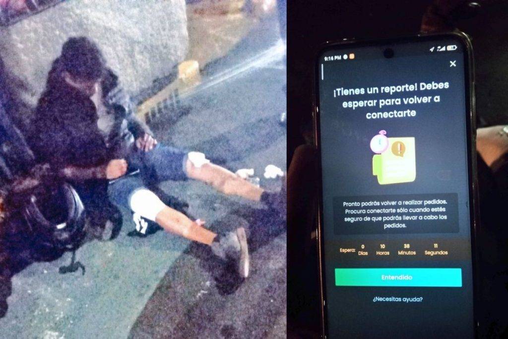 Repartidor de Rappi es atropellado y la aplicación lo sanciona e inhabilita