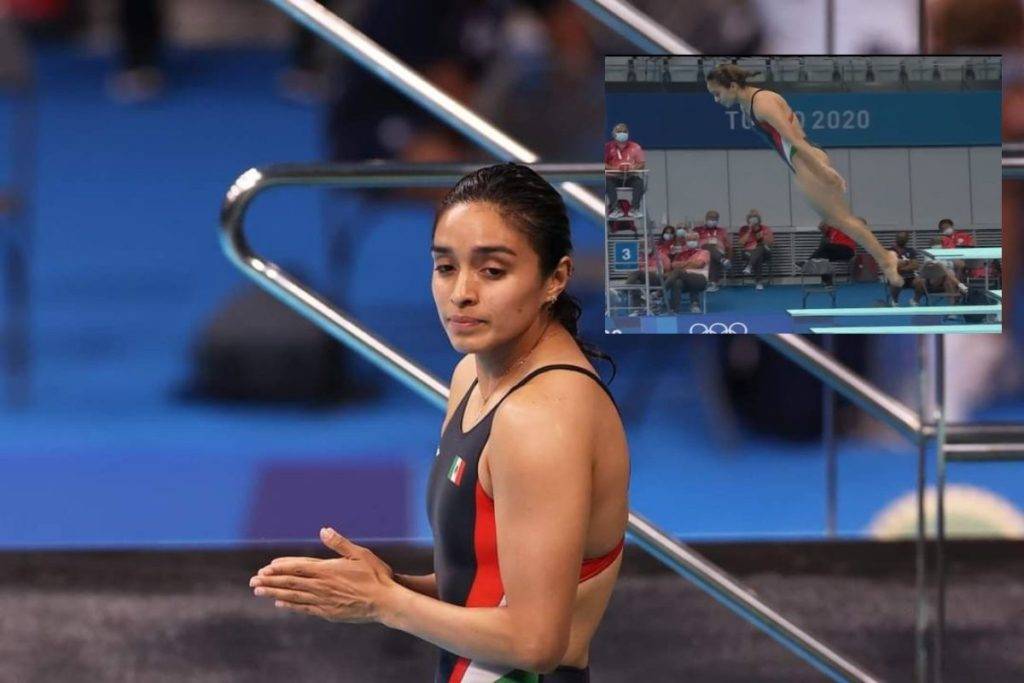 Mexicana realiza clavado de cero puntos en Tokio 2020