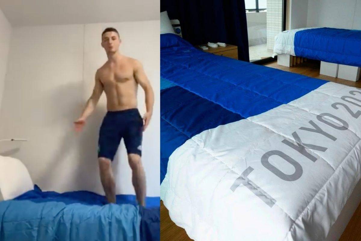 ¿Funcionan? Atleta prueba las camas “anti sexo”