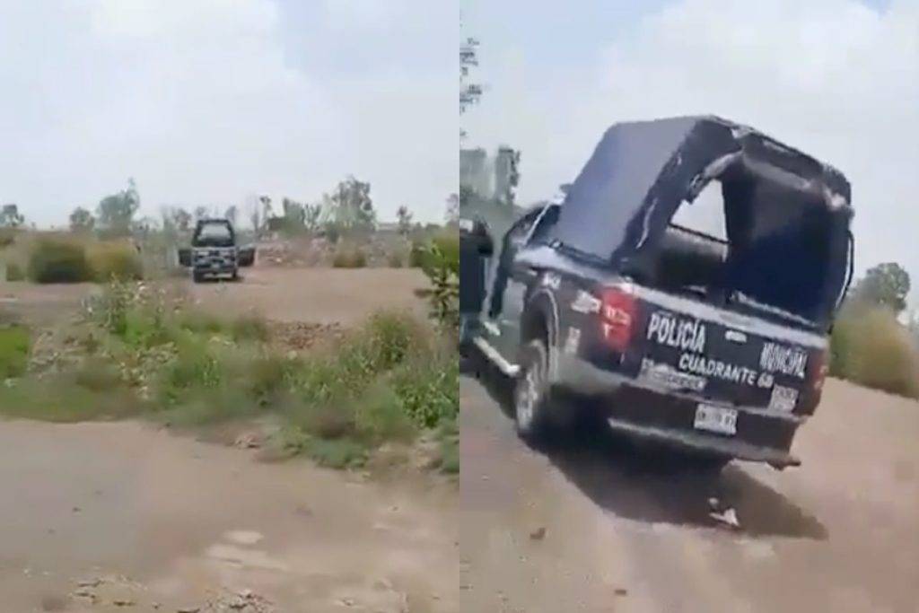 Cachan a policías teniendo relaciones sexuales en una patrulla en Ecatepec