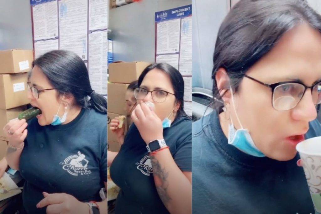 Mujer come chile ‘toreado’ para competir con mexicano y casi se ahoga