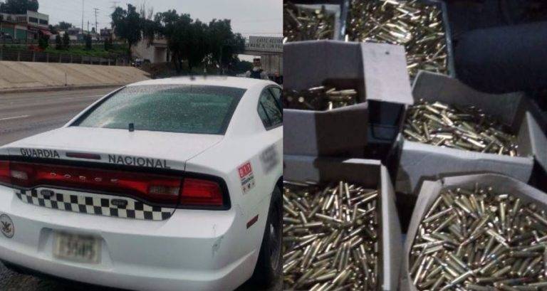 Atrapan a 4 sujetos con 8 mil cartuchos para fusil
