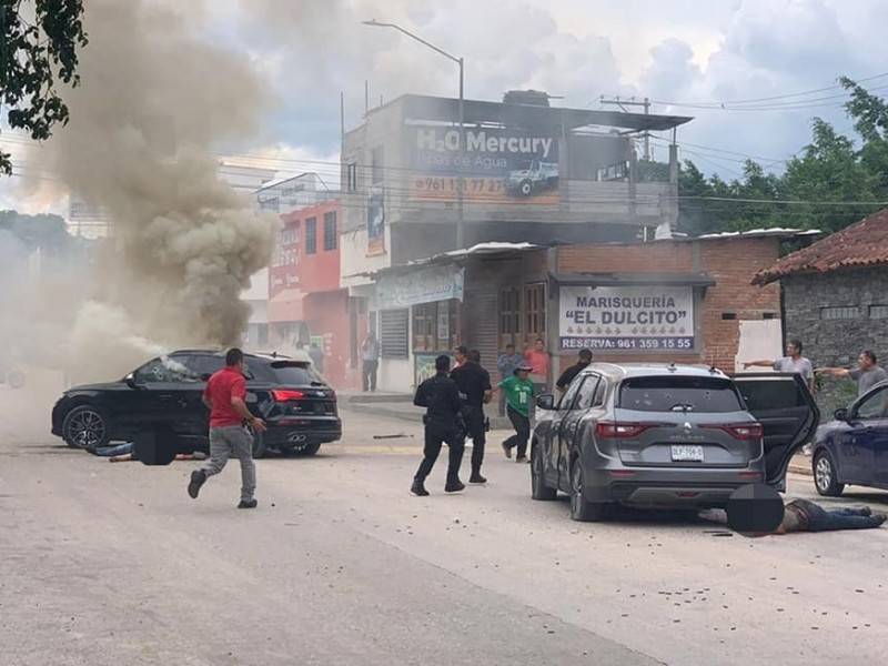 Se registra balacera en Tuxtla Gutiérrez; hay 6 personas fallecidas