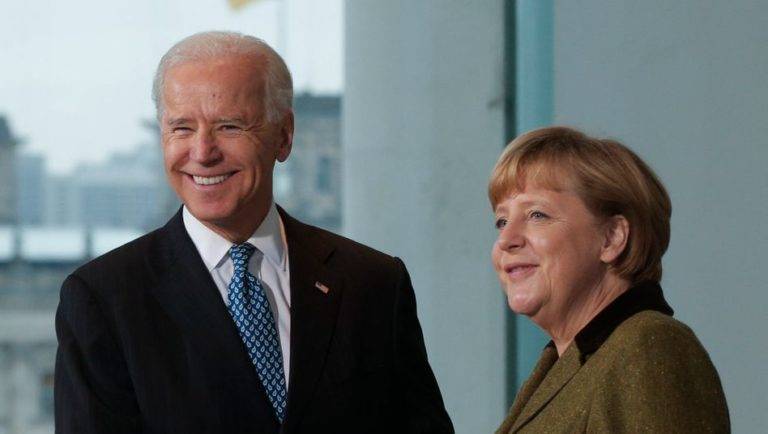 Merkel sostiene su última reunión como canciller con Biden en La Casa Blanca