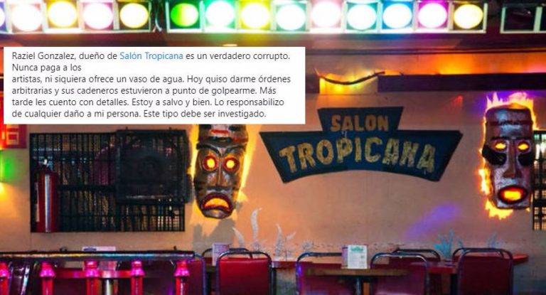 Denuncian en redes que salón Tropicana está lleno de corrupción y violencia