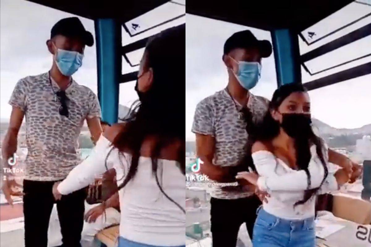 Video: Pareja arma bailongo durante recorrido en el Cablebús de CDMX