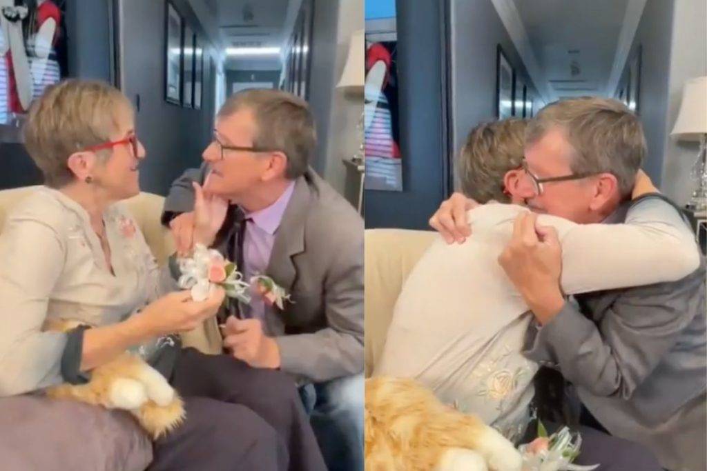 Hombre le pide matrimonio cada semana a su esposa que padece Alzheimer