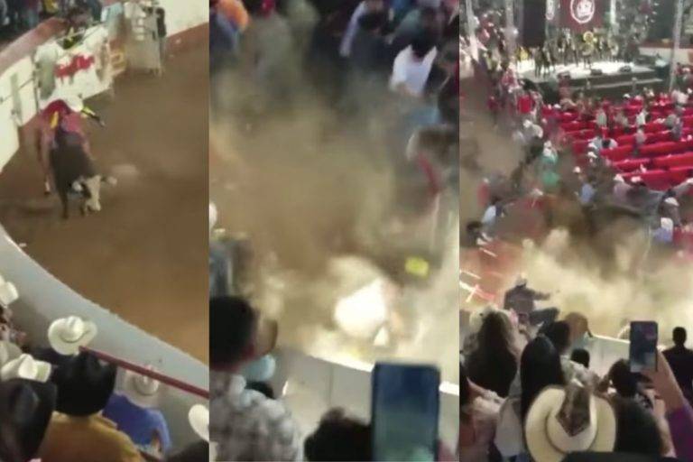Toro embiste a varias personas durante jaripeo clandestino en Michoacán