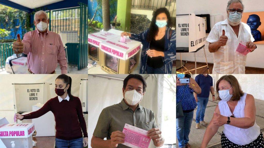 Así votaron integrantes de la 4T en la consulta popular