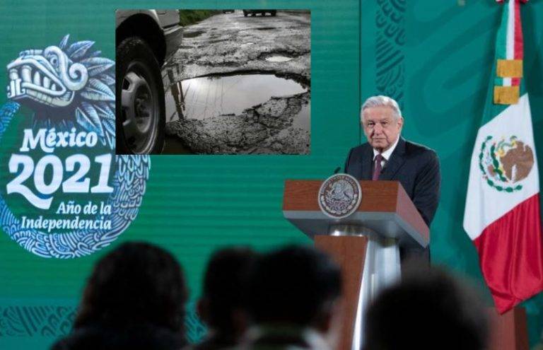 El programa de baches iniciará en 100 ciudades que elegirá el INEGI: AMLO