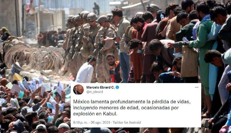 México lamenta pérdida de vidas por explosiones en Kabul: Ebrard