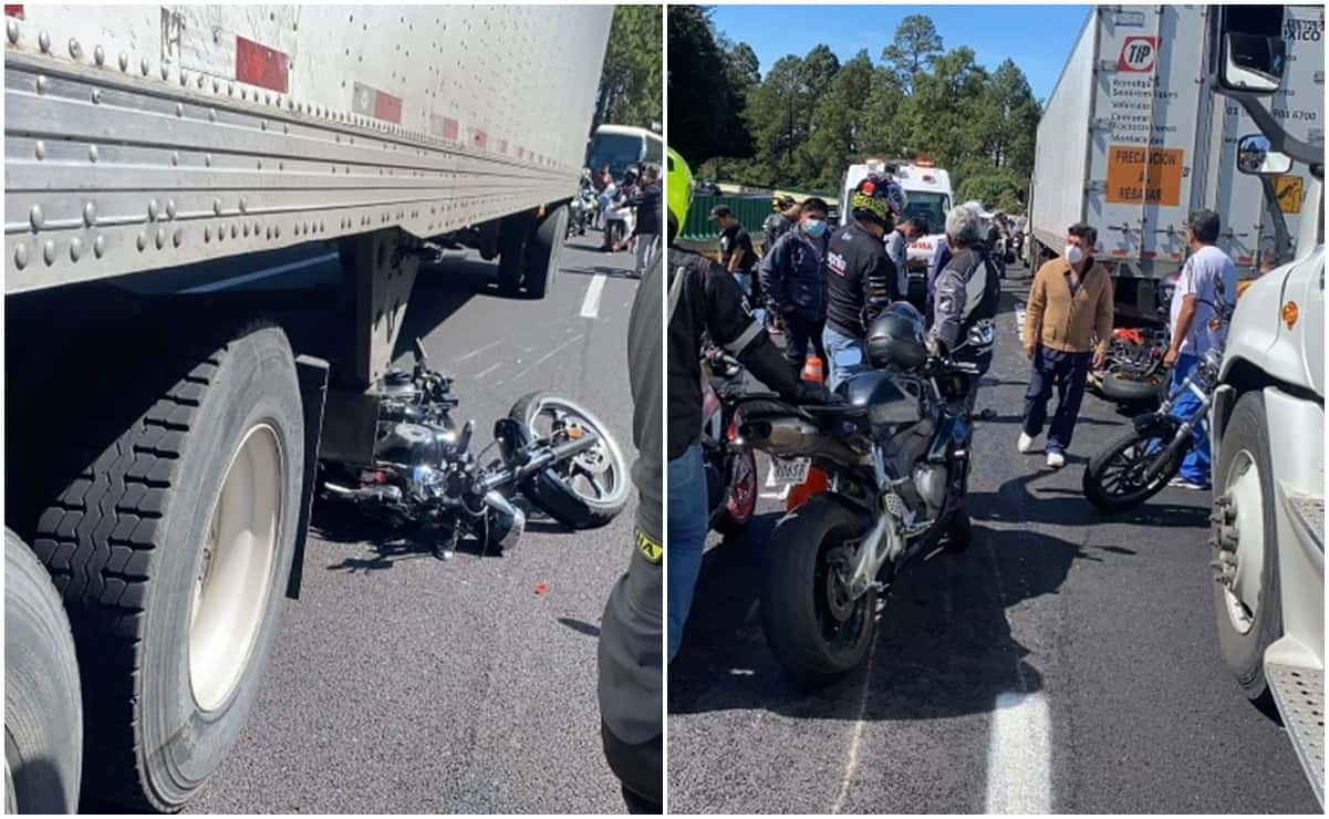 De acuerdo con el testimonio de un motociclista testigo del accidente en la México-Cuernavaca el motivo del accidente fue el exceso de velocidad.