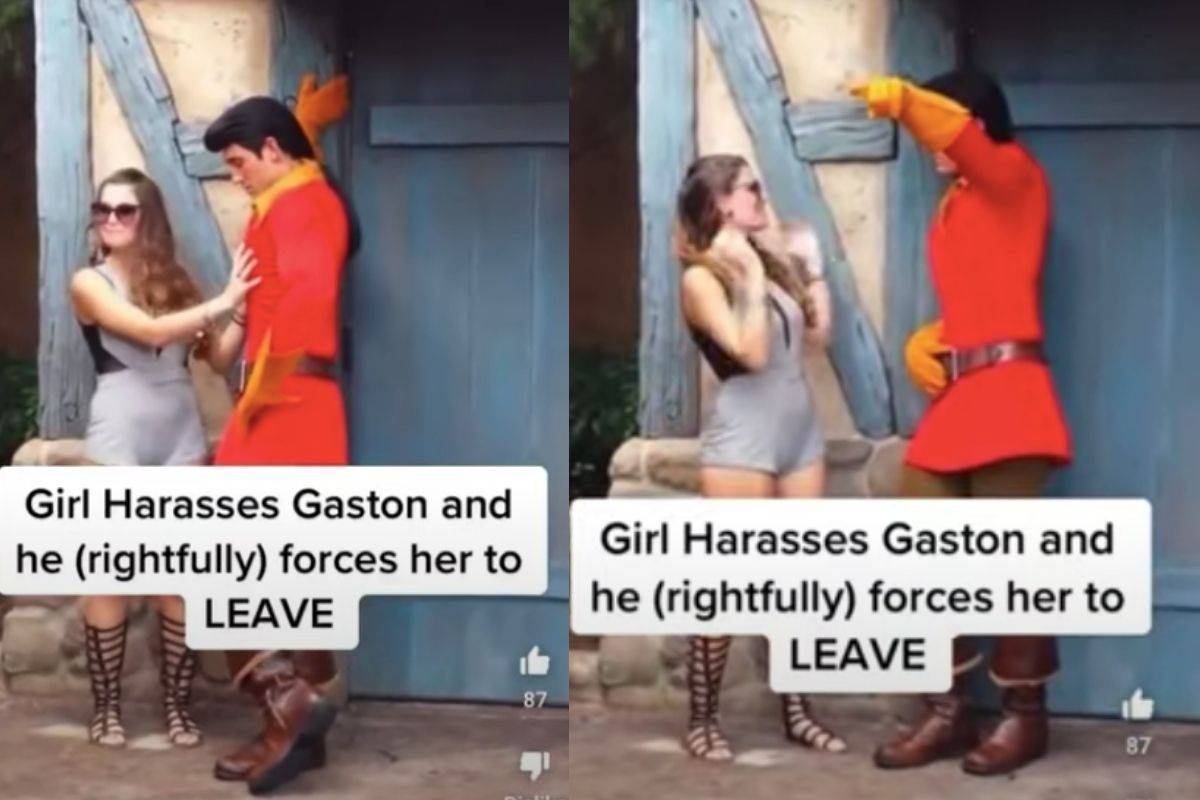 Mujer toca inapropiadamente a personaje de Disney y la expulsan del lugar
