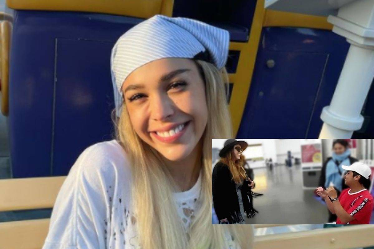 Video: Fan le propone matrimonio a Danna Paola en el Aeropuerto