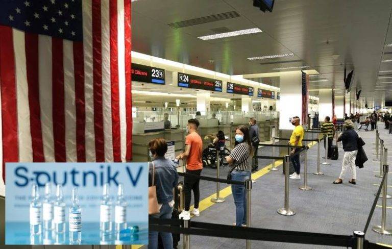 EUA no aceptará a viajeros con la vacuna rusa Sputnik