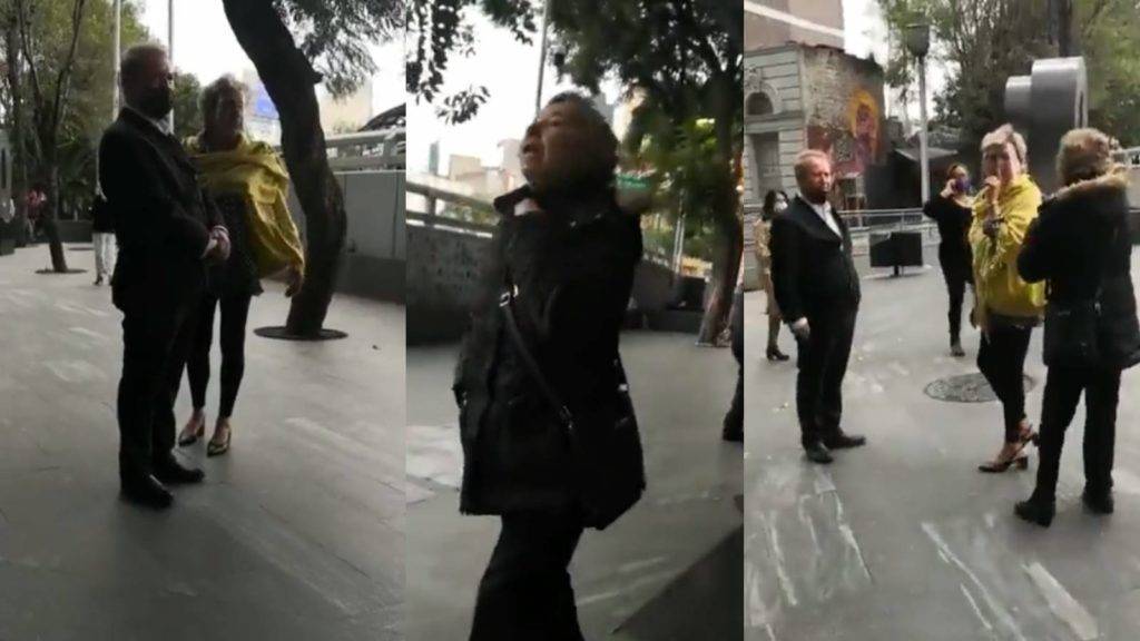 Mujer llama "rata de dos patas" a Gilberto Lozano, líder de Frena