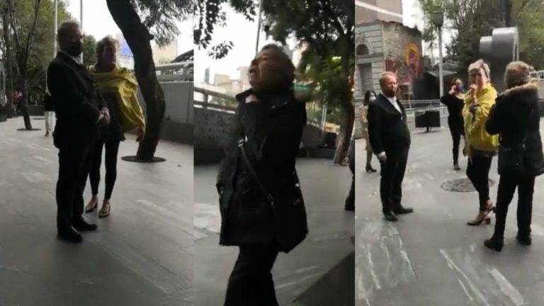 Mujer llama "rata de dos patas" a Gilberto Lozano, líder de Frena