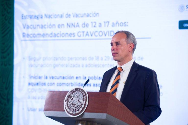 Gatell confirma vacunación de personas de 12 a 17 años