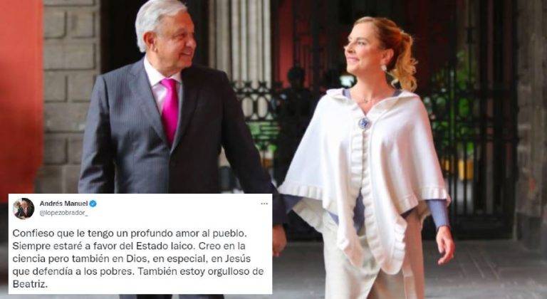 Ante las críticas contra Beatriz Gutiérrez, AMLO sale a su defensa