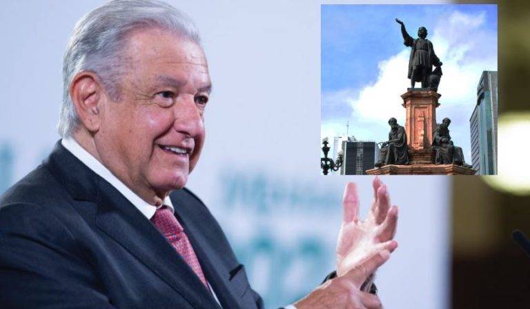AMLO respalda reemplazo del monumento a Colón; un acto de justicia para los indígenas