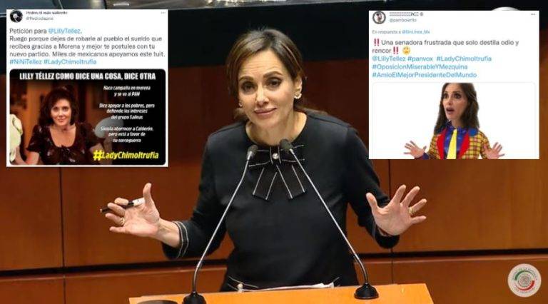 Lilly Téllez es bautizada en redes como #LadyChimoltrufia por incongruente
