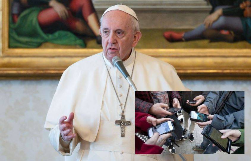 Papa Francisco alertó uso sin escrúpulos de redes sociales entre jóvenes