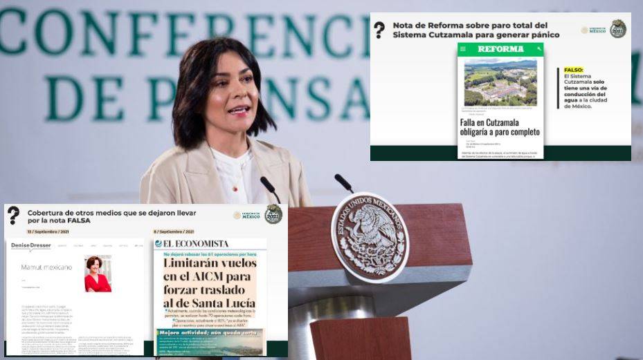 Presidencia exhibe a Pinochines por mentir sobre el Cutzamala y el AIFA