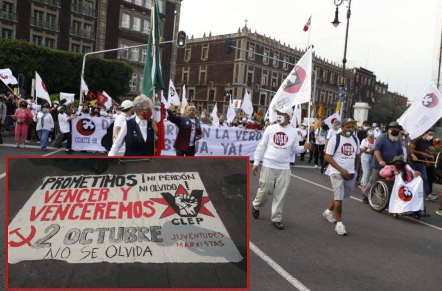 Marchan a 53 años de la matanza Tlatelolco; hay llamados a la unidad