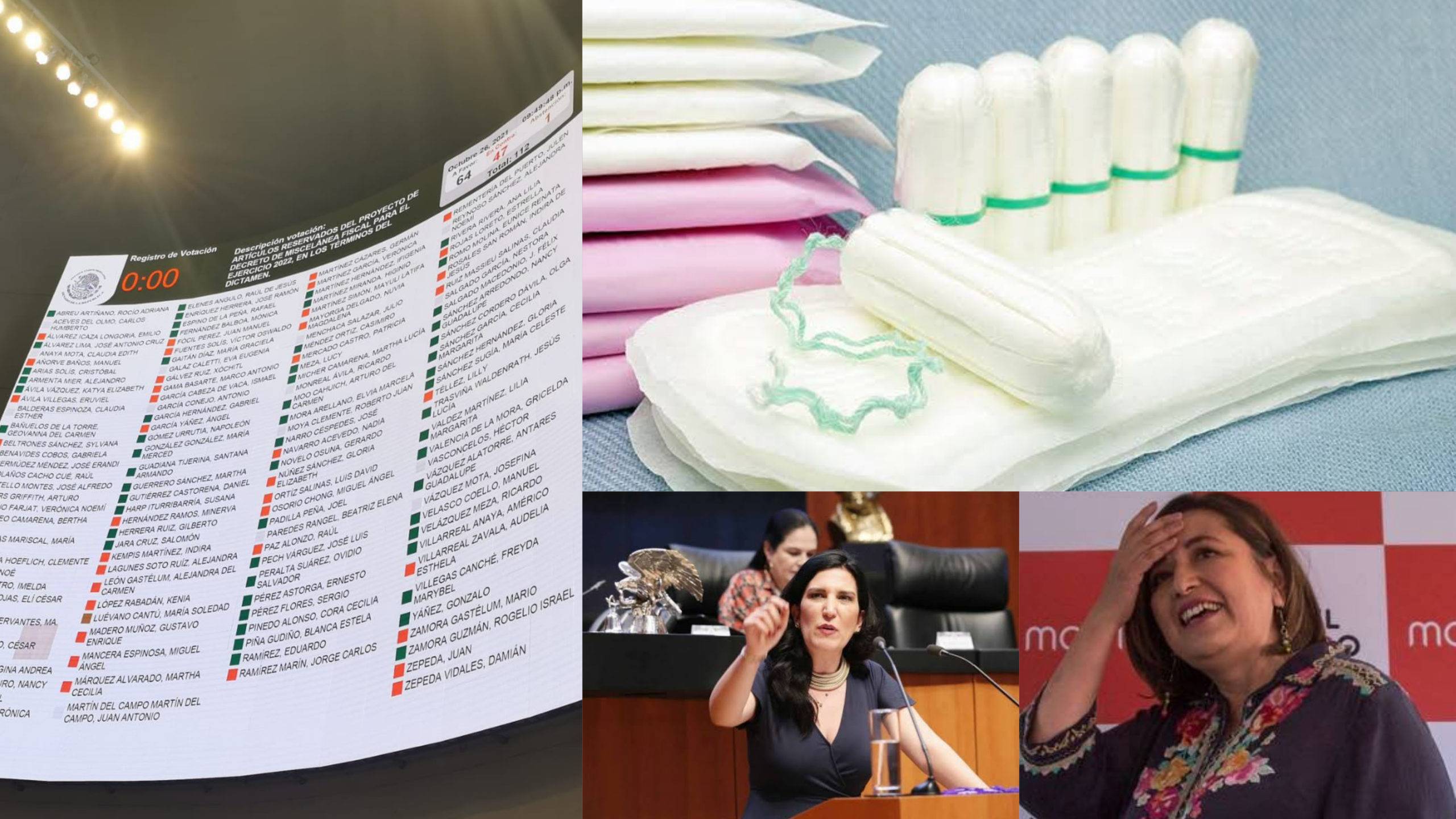 Panistas dejan el "feminismo"; votan contra tasa cero en productos de higiene menstrual