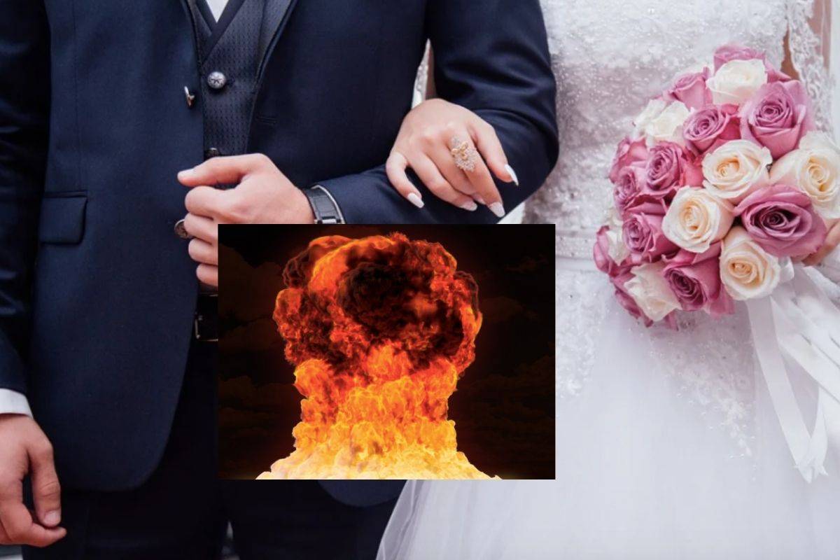 Bomba explotó durante viaje de recién casados