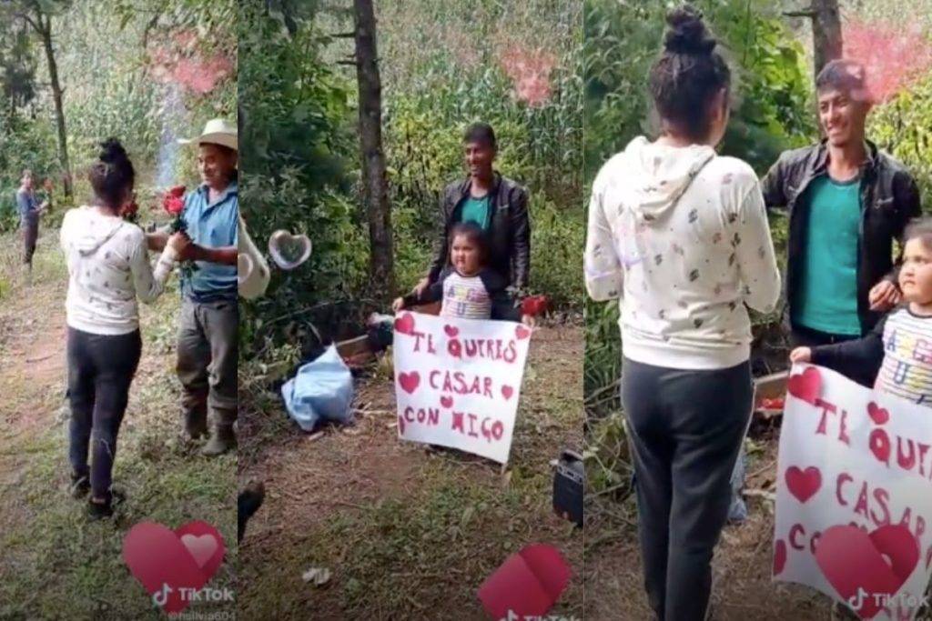 Joven conmueve las redes con tierna y humilde propuesta de matrimonio
