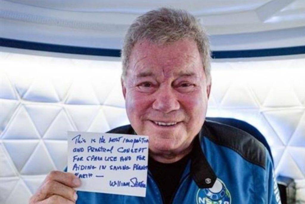 William Shatner, el capitán Kirk viajó al espacio y fue una experiencia “bellísima”