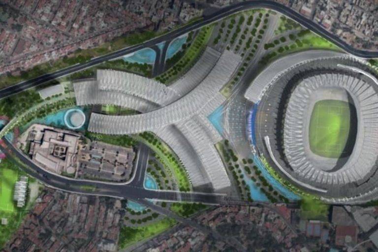 Vecinos se manifiestan en contra de megaproyecto ‘Conjunto Estadio Azteca’