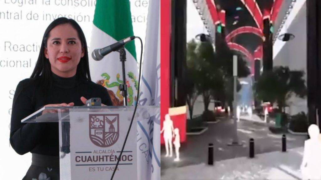 Indigna corredor de Sandra Cuevas en Zona Rosa, ¿se parece al de Mancera?