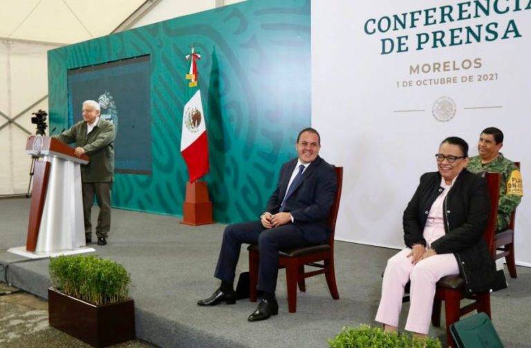 Trabajamos juntos y respaldamos al gobierno de Morelos: AMLO