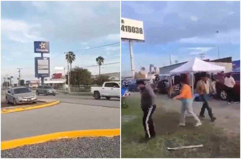 Balacera entre militares y criminales en calles de Matamoros