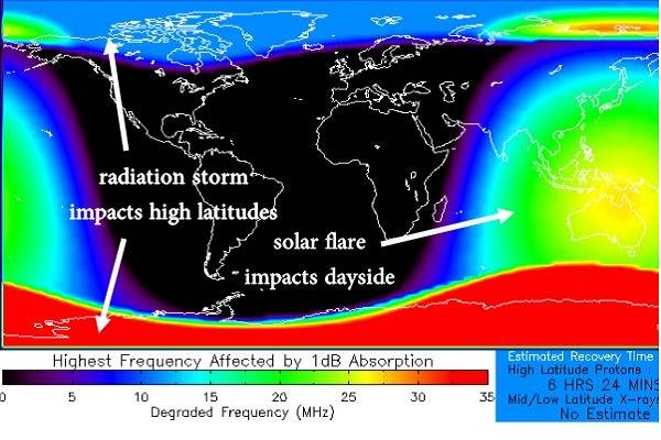 Tormenta geomagnética ocasionada por llamarada solar