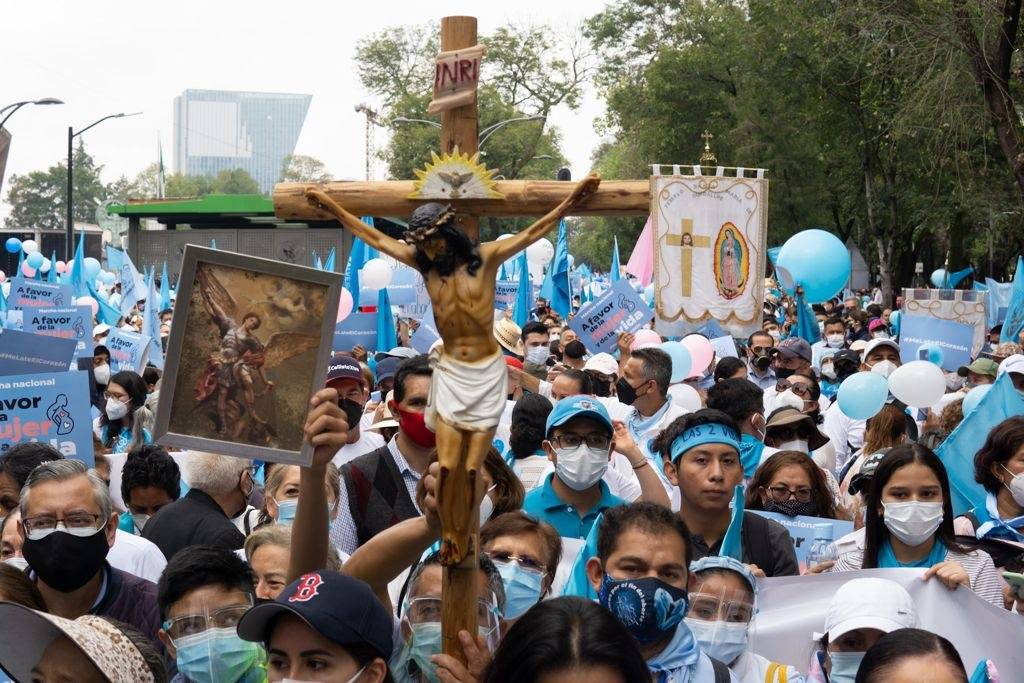 Marchas en diferentes ciudades de México en contra de la despenalización del aborto