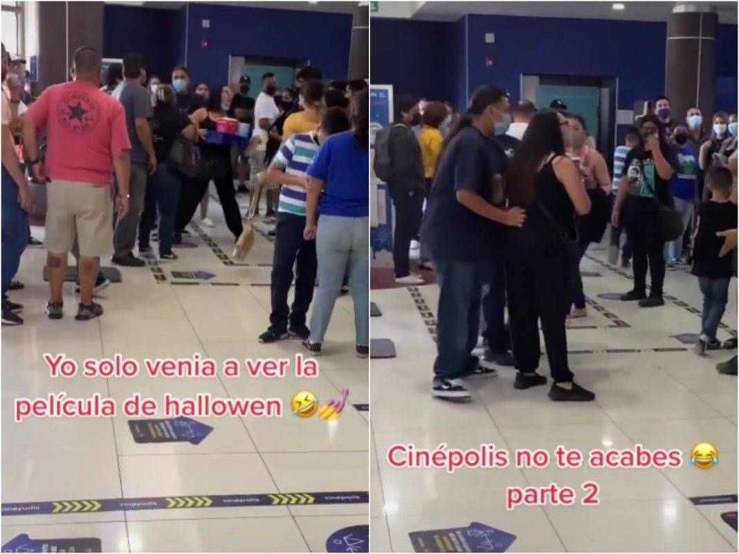 Video Clientes de Cinépolis protagonizan pelea en el estreno de