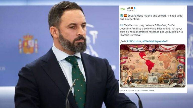 España no tiene nada de que arrepentirse, dice Vox en el Día de la Hispanidad