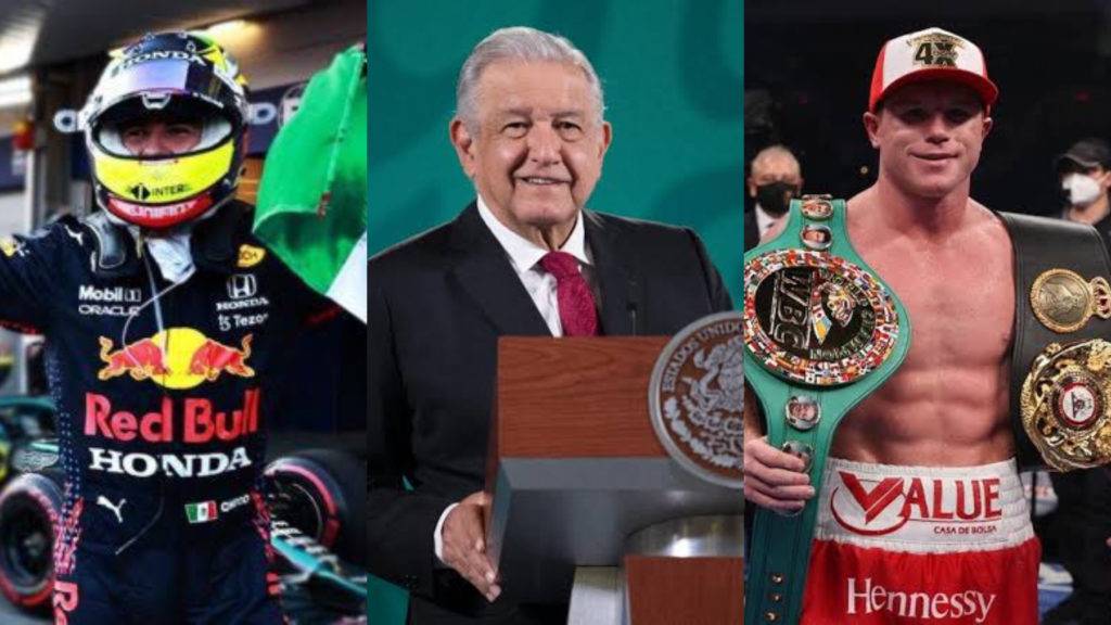 AMLO felicita al “Canelo” Álvarez y a “Checo” Pérez