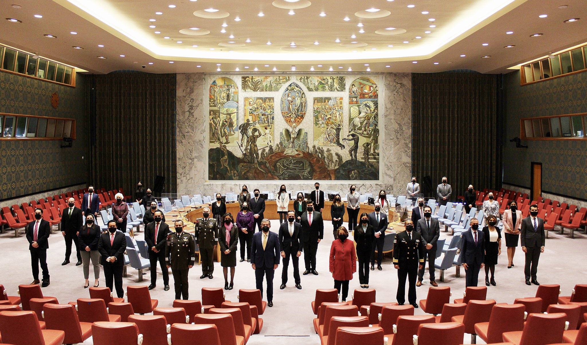 México asume presidencia del Consejo de Seguridad en la ONU