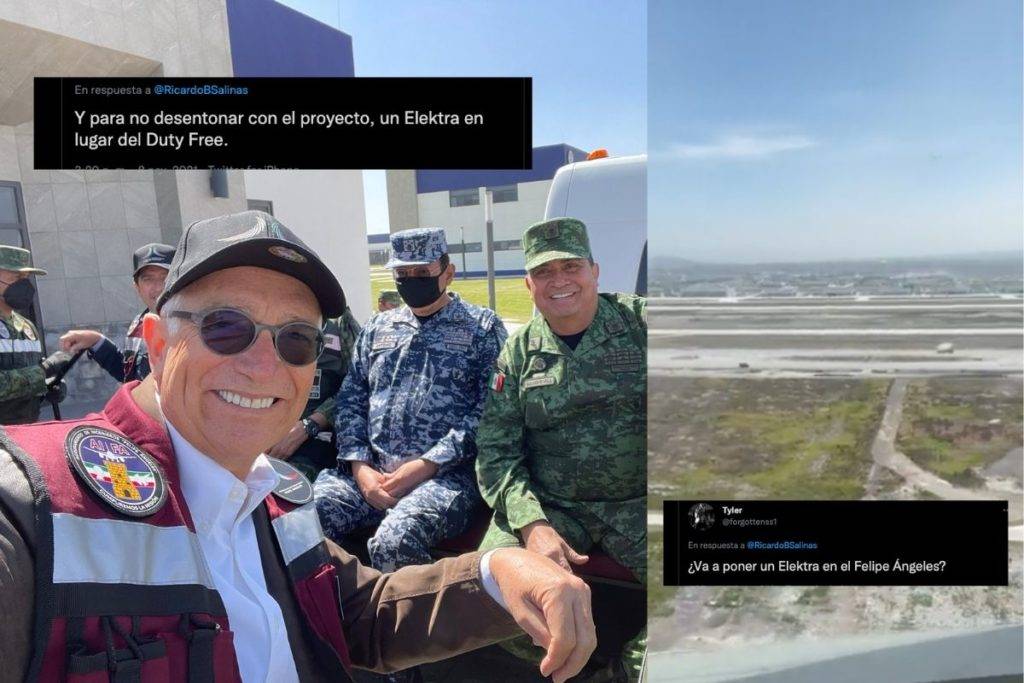 Salinas Pliego visita el AIFA y se dice sorprendido de la obra; le cuestionan si abrirá ahí un Banco Azteca