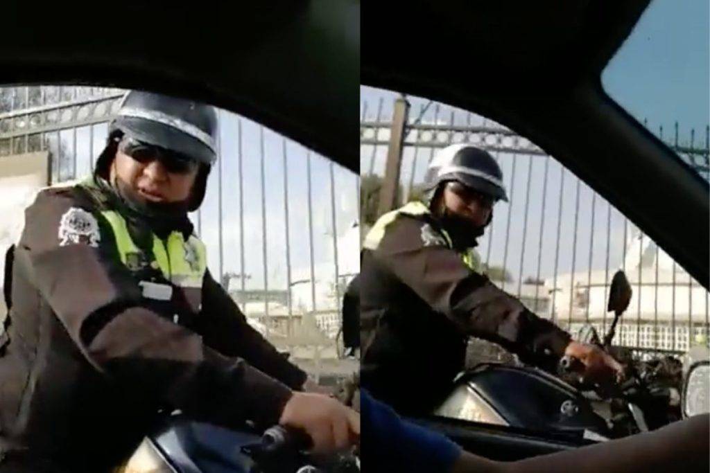 Policía insultó y amenazó a conductor en Cuautitlán Izcalli