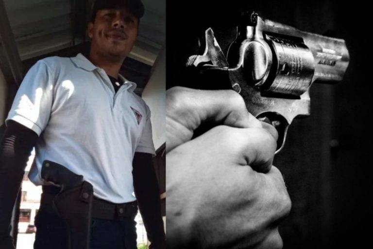 Guardia de seguridad se grabó jugando con un arma y se disparó accidentalmente