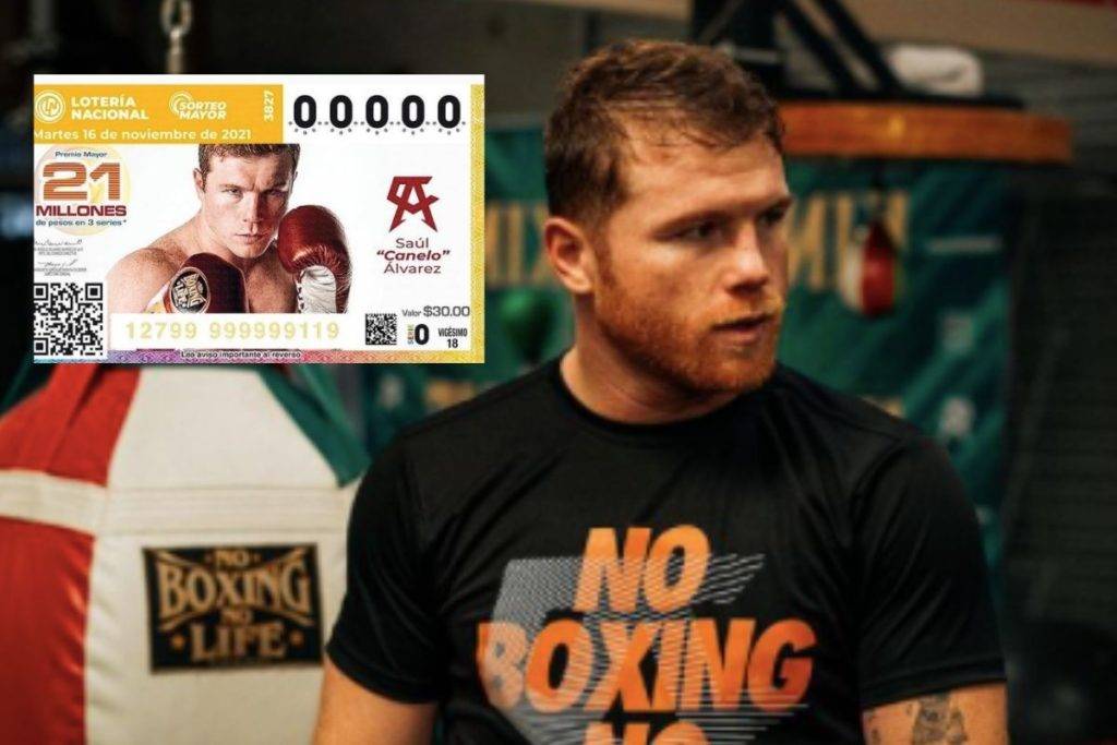 Lotería Nacional lanza ‘cachito’ con la imagen del ‘Canelo’