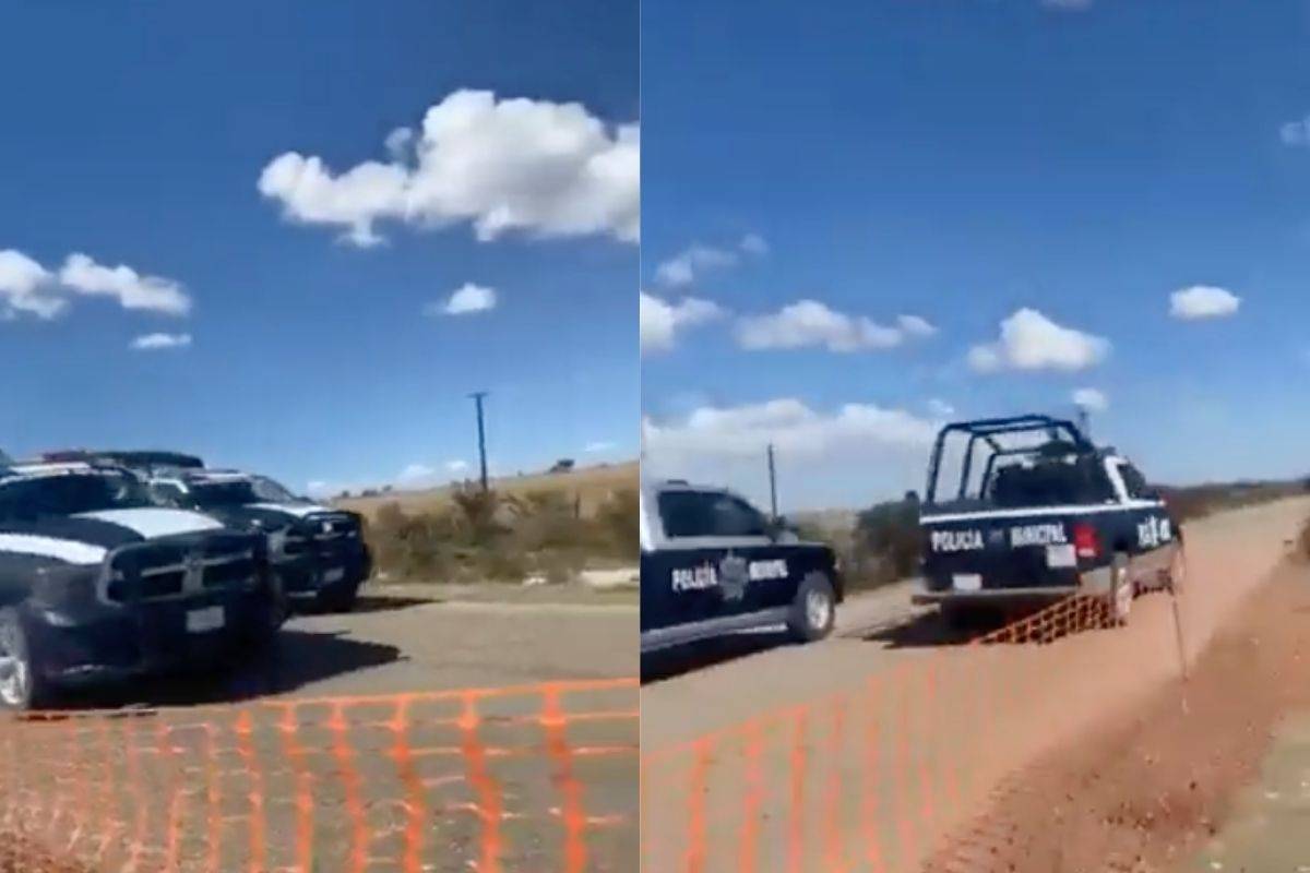 Video: Policías organizan ‘arrancones’ con patrullas en Zacatecas
