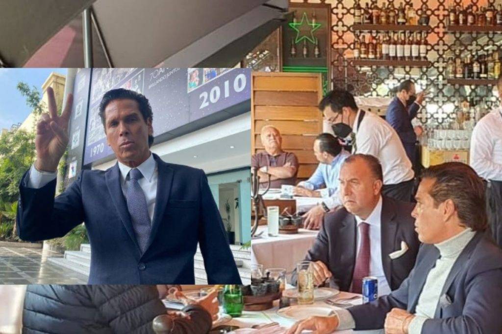 Roberto Palazuelos es captado comiendo con líderes del PRD