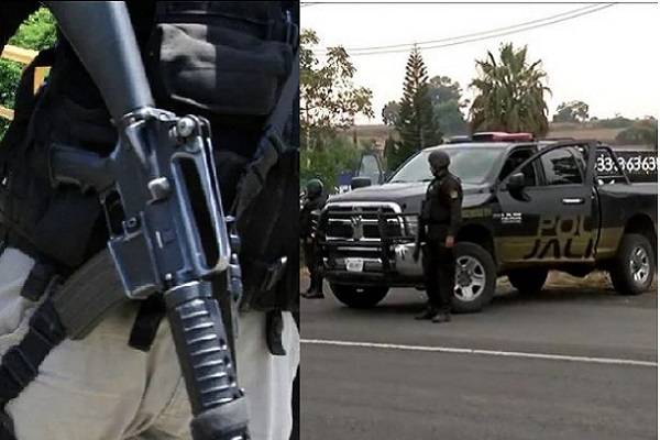 Policías de Jalisco sometidos por nutrido grupo armado
